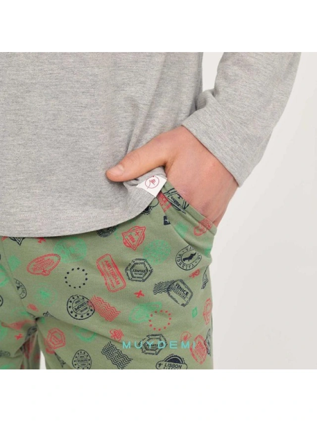 PIJAMA HOMBRE ALGODON MUYDEMI