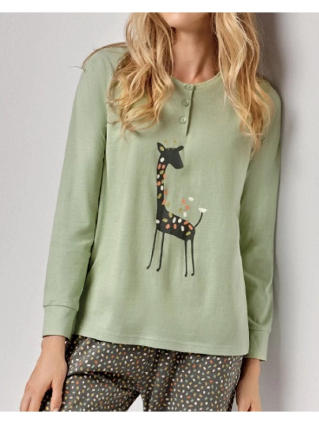 PIJAMA MUJER 100% ALGODON INFIORE