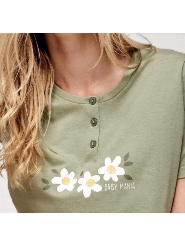 PIJAMA MUJER CORTO 100% ALGODON INFIORE