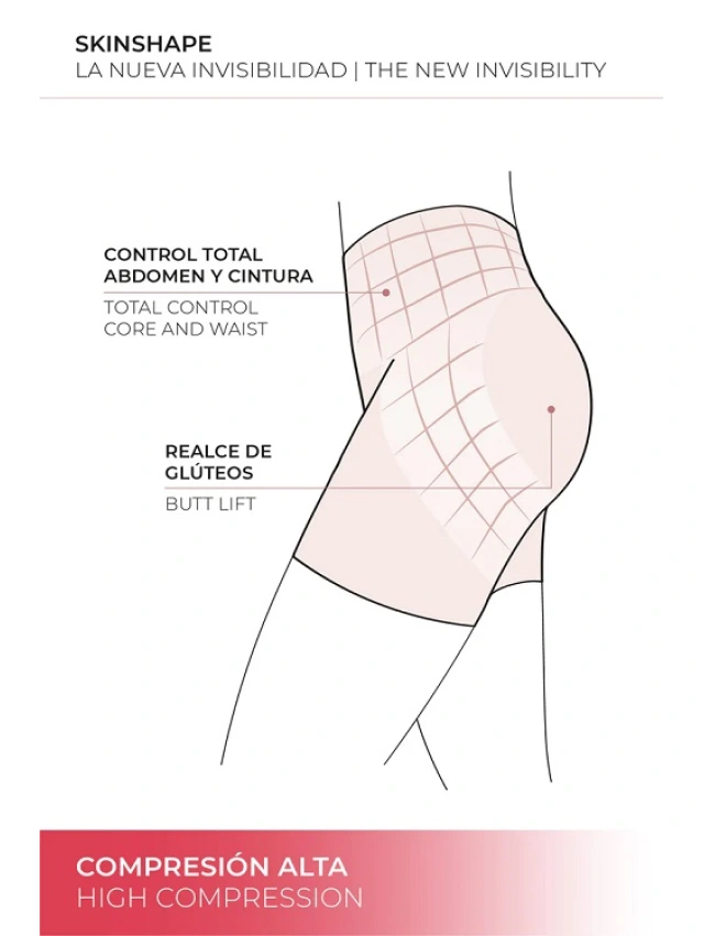 FAJA MUJER CORTE LASER COMPRESION ALTA Y. MORA