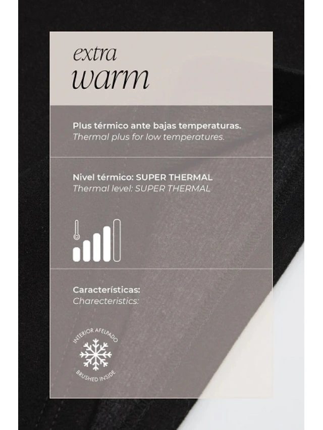 CAMISETA MUJER TERMICA EXTRA WARM Y.MORA