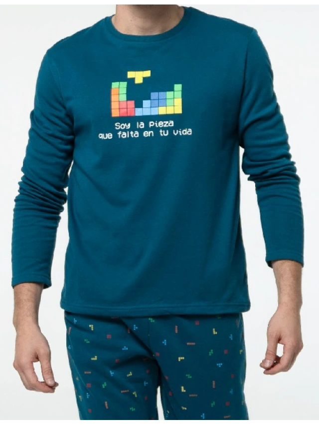 PIJAMA HOMBRE AFELPADO  LITTLE UNICORN