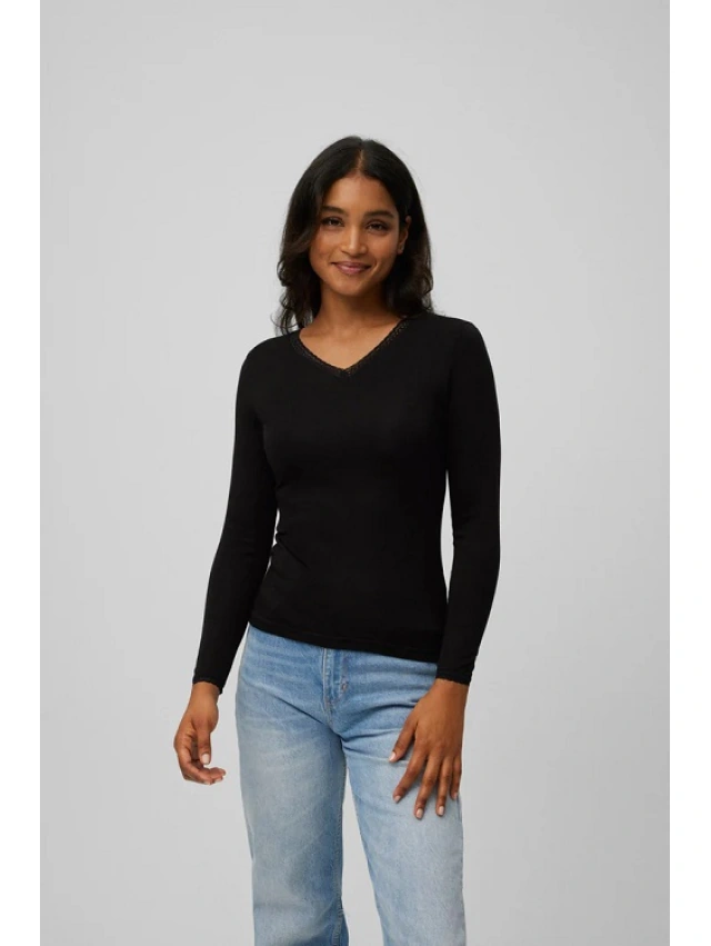 CAMISETA TERMICA MUJER ENCAJE Y.MORA