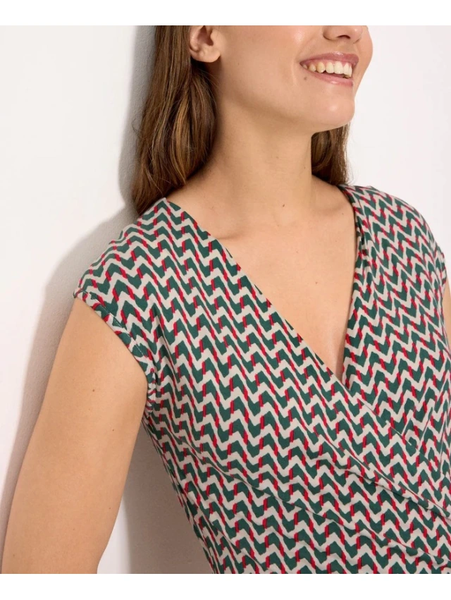 VESTIDO CORTO CRUZADO Y. MORA