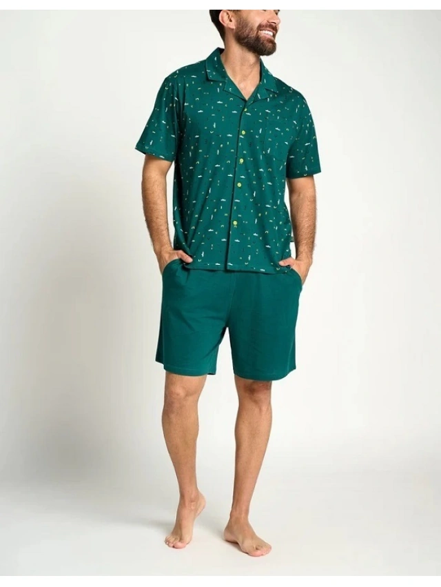 PIJAMA CORTO CAMISERO HOMBRE MUYDEMI