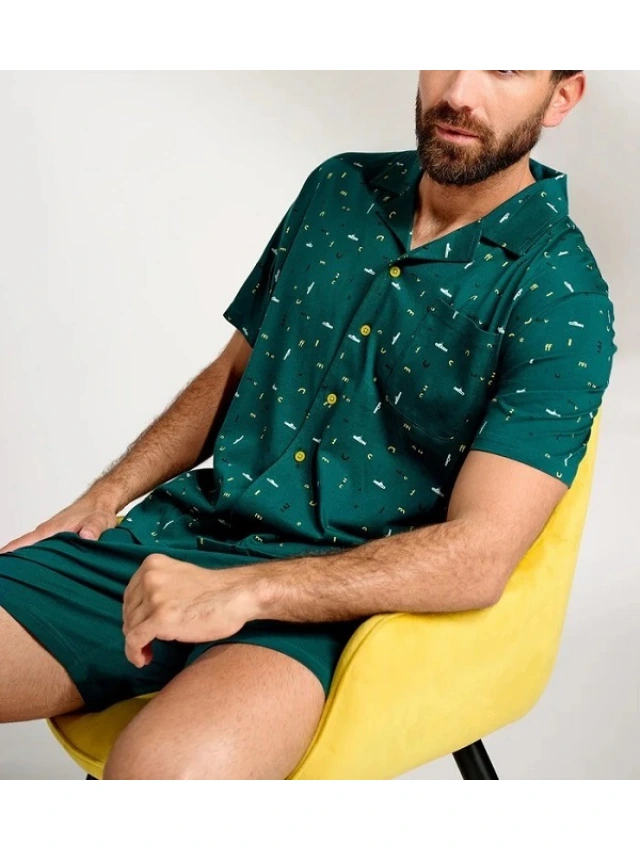 PIJAMA CORTO CAMISERO HOMBRE MUYDEMI