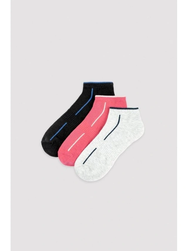 PACK3 CALCETIN TOBILLERO MUJER Y.MORA