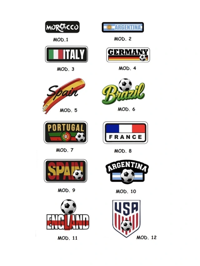 APLICACIONES TERMOADHESIVAS SELECCION FUTBOL