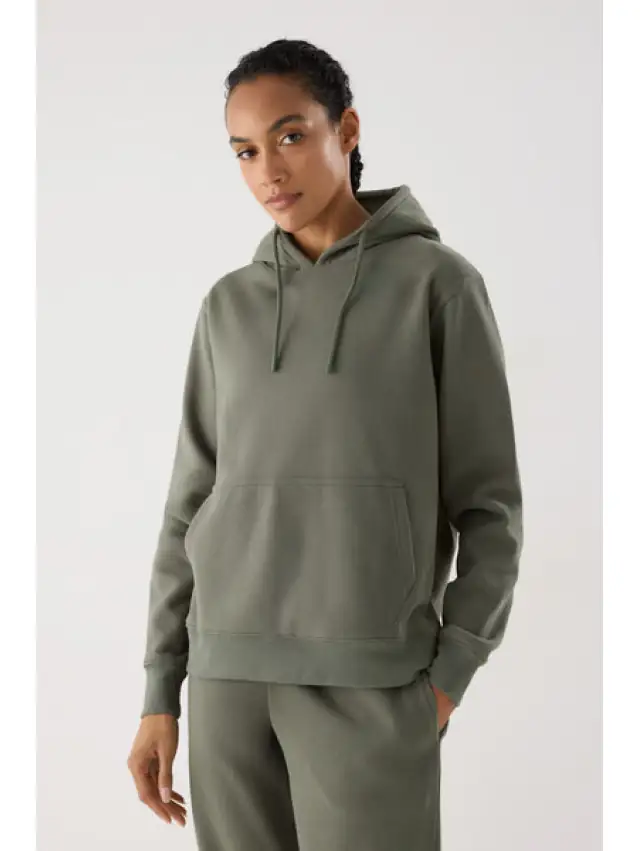 SUDADERA AFELPADA CON CAPUCHA Y. MORA 