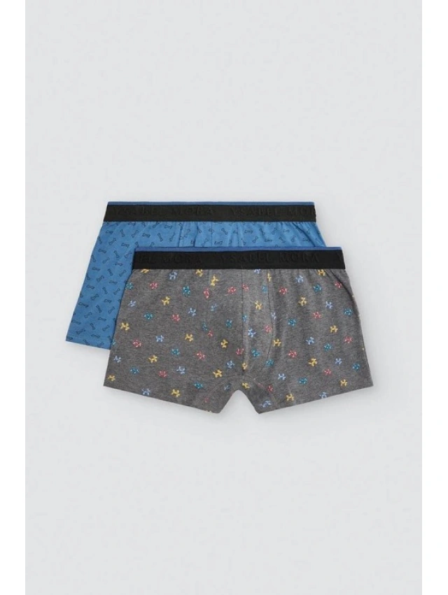 BOXER HOMBRE PACK2 ALGODON Y.MORA