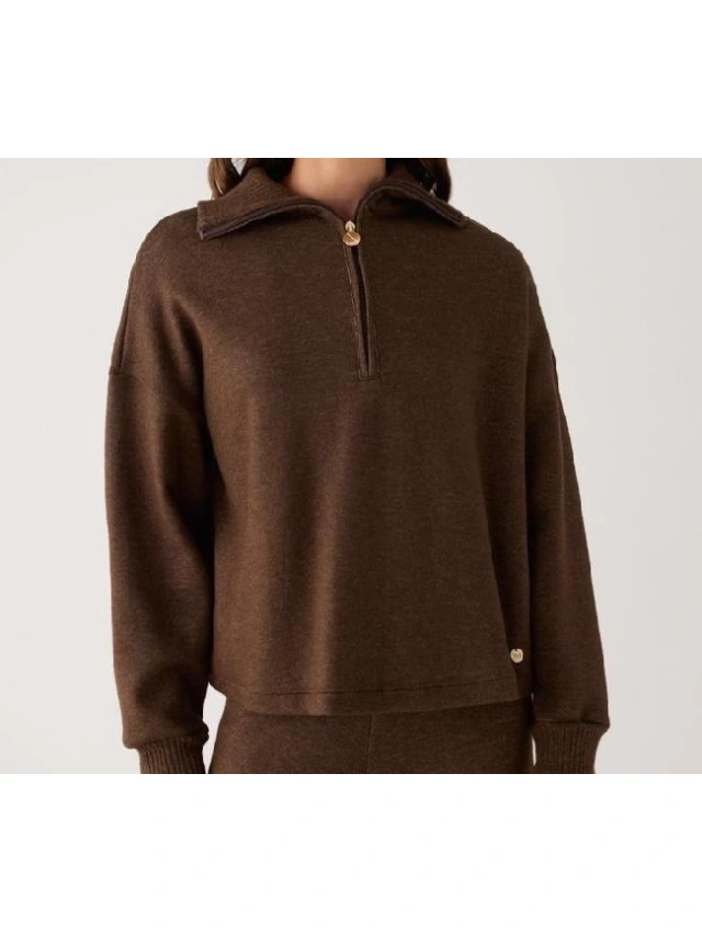 SUDADERA MUJER CON CREMALLERA Y.MORA