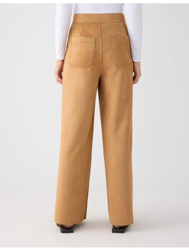 PANTALÓN MUJER ANCHO EFECTO ANTE  Y.MORA
