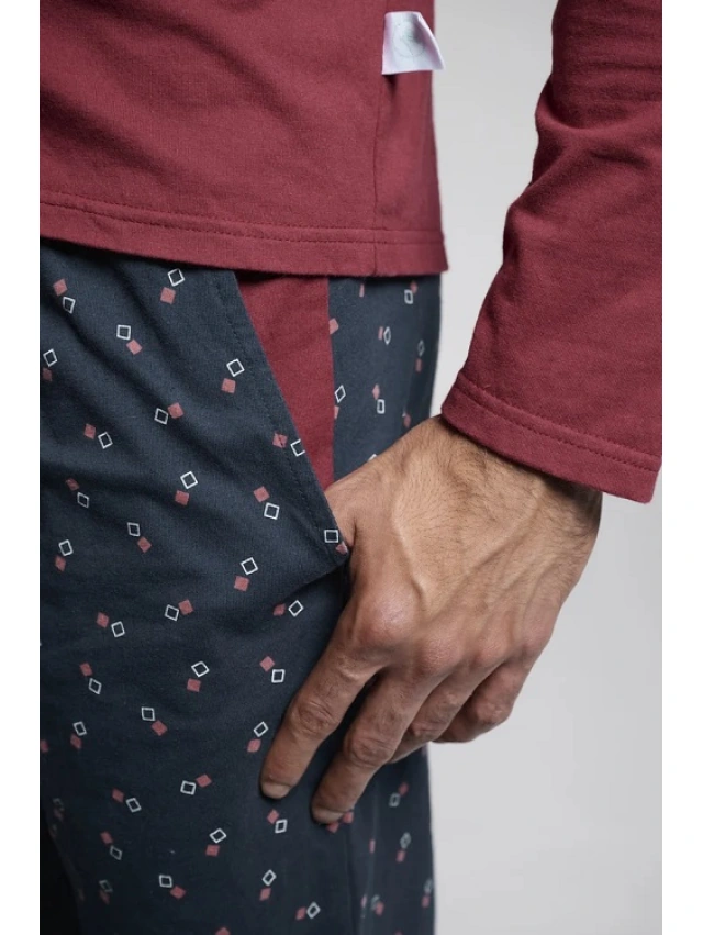 PIJAMA HOMBRE 100% ALGODON MUYDEMI