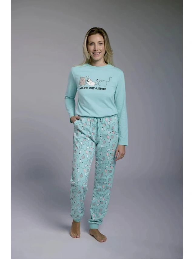 PIJAMA MUJER 100% ALGODON MUYDEMI