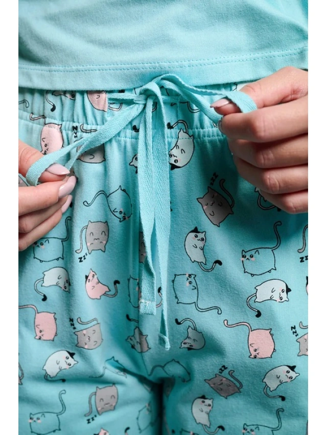 PIJAMA MUJER 100% ALGODON MUYDEMI
