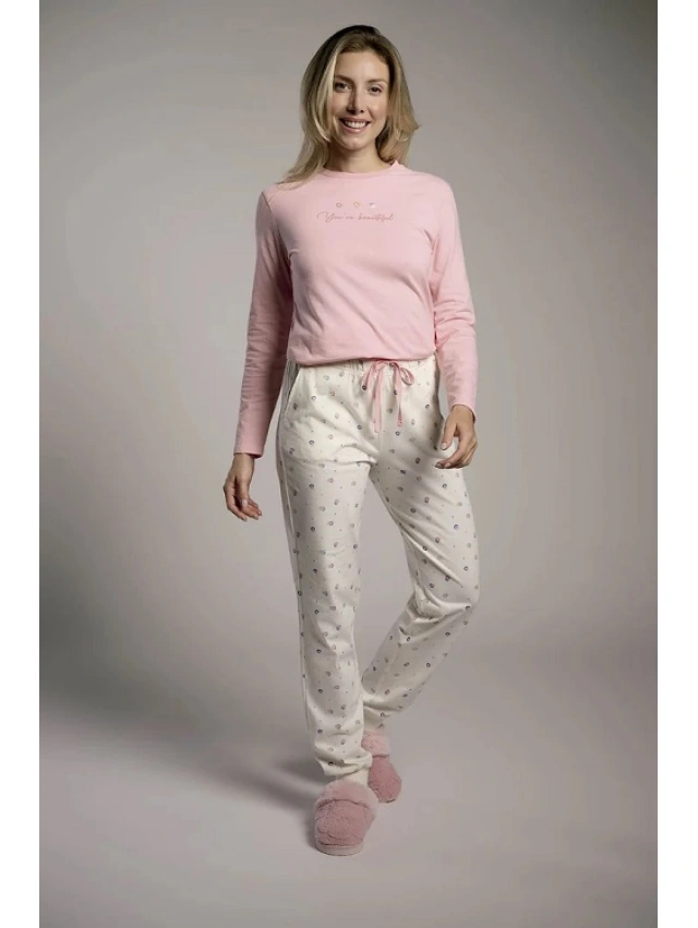 PIJAMA MUJER 100% ALGODON MUYDEMI