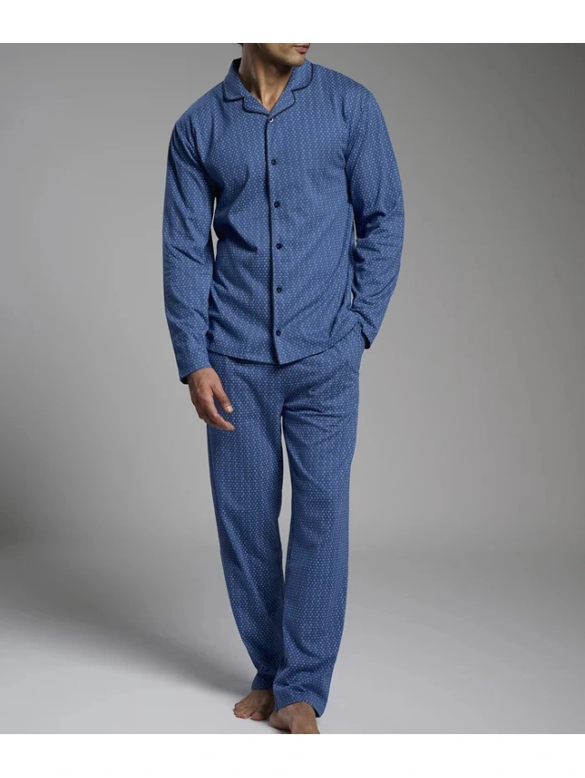 PIJAMA HOMBRE ABIERTO 100% ALG MUYDEMI