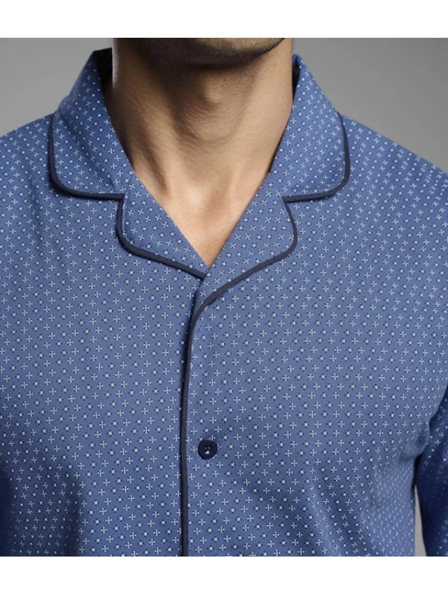 PIJAMA HOMBRE ABIERTO 100% ALG MUYDEMI