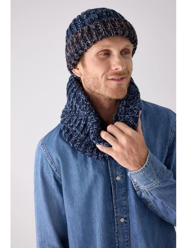 CONJUNTO GORRO+CUELLO HOMBRE Y.MORA