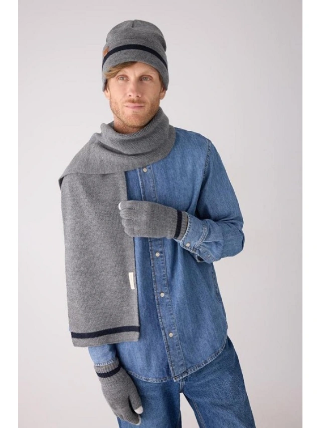 CONJUNTO GORRO+CUELLO+GUANTES HOMBRE Y.MORA