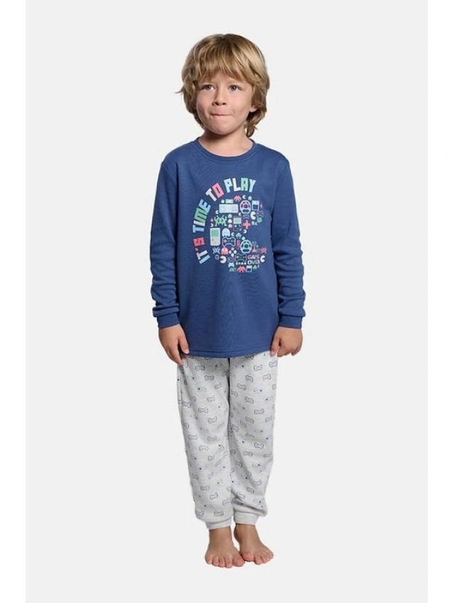 PIJAMA NIÑO 50% ALGODON MUYDEMI