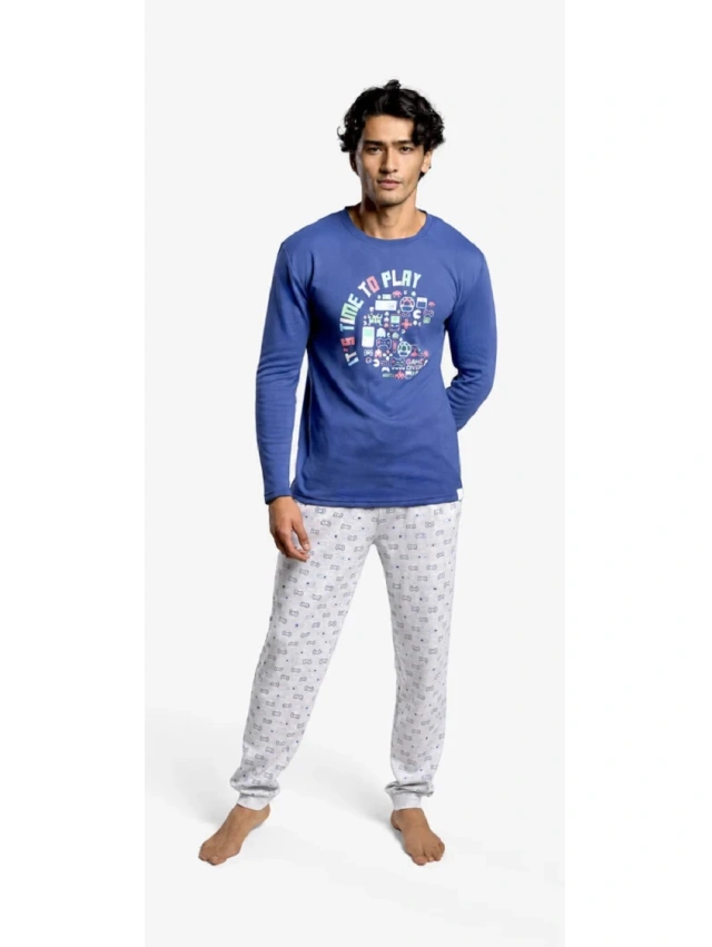 PIJAMA HOMBRE AFELPADO MUYDEMI
